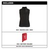 Milwaukee M12 Womens Heated AXIS Vest Black Medium (Bare Tool), small image number 4