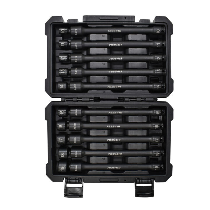 Astro Pneumatic Tools 3/8 Inch Drive Steel Metric Impact Extension Socket Set 10 Pieces, large image number 1