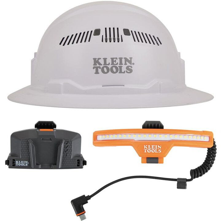 Klein Tools Vented Hard Hat and Headlamp Set