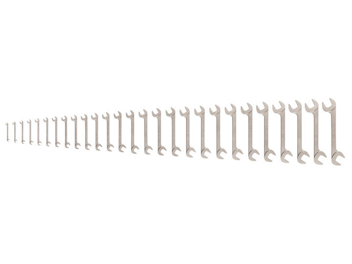 Tekton Angle Head Open End Wrench Set, 27-Piece (6-32 mm)