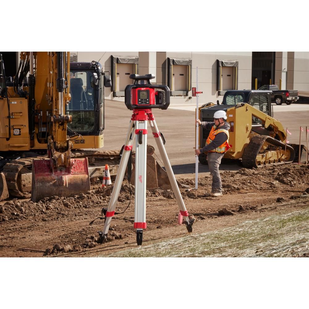 Milwaukee M18 Red Exterior Dual Slope Rotary Laser Level Kit with Receiver & Remote, large image number 5