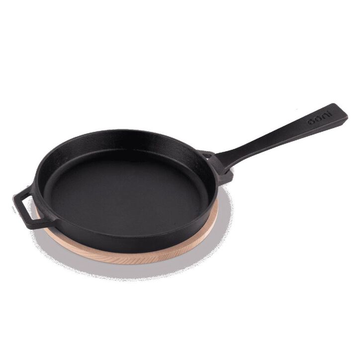 Ooni Grilling Skillet Pan 16 Inch x 9 Inch Cast Iron