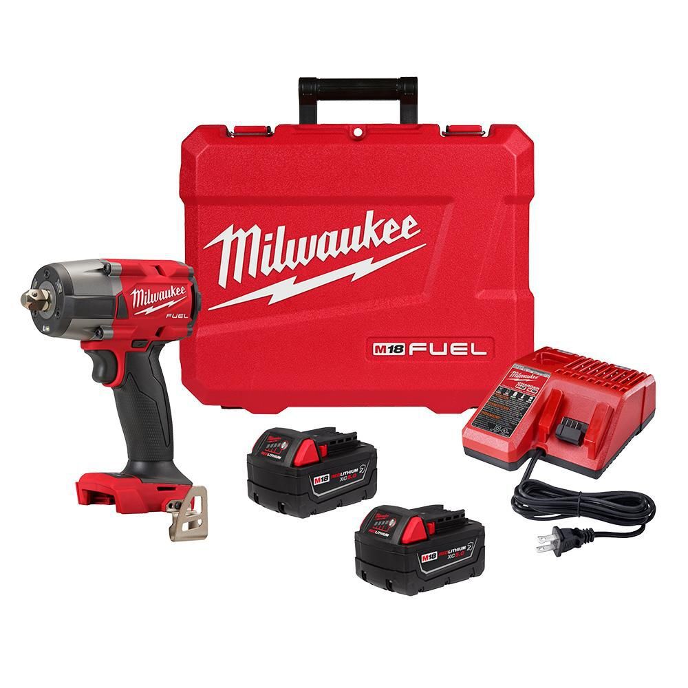 Milwaukee M18 FUEL 1/2 Inch Mid-Torque Impact Wrench with Pin Detent Kit & Protective Boot Bundle, large image number 15