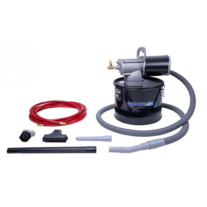 Guardair PowerQUAD 5 Gallon Pneumatic Vacuum Kit with 1-1/4 Inch Inlet