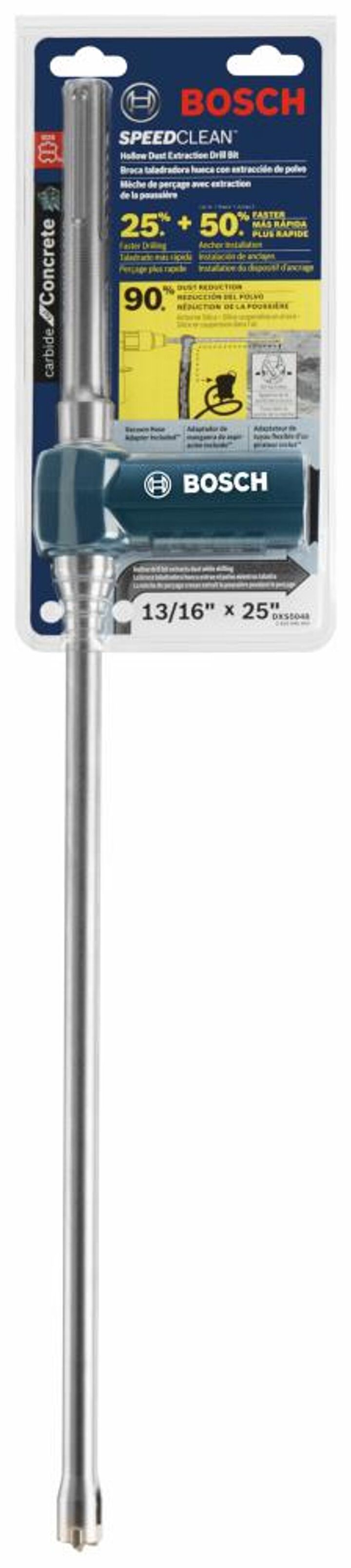 Bosch 13/16 Inch x 25 Inch SDS-max Speed Clean Dust Extraction Bit, large image number 4