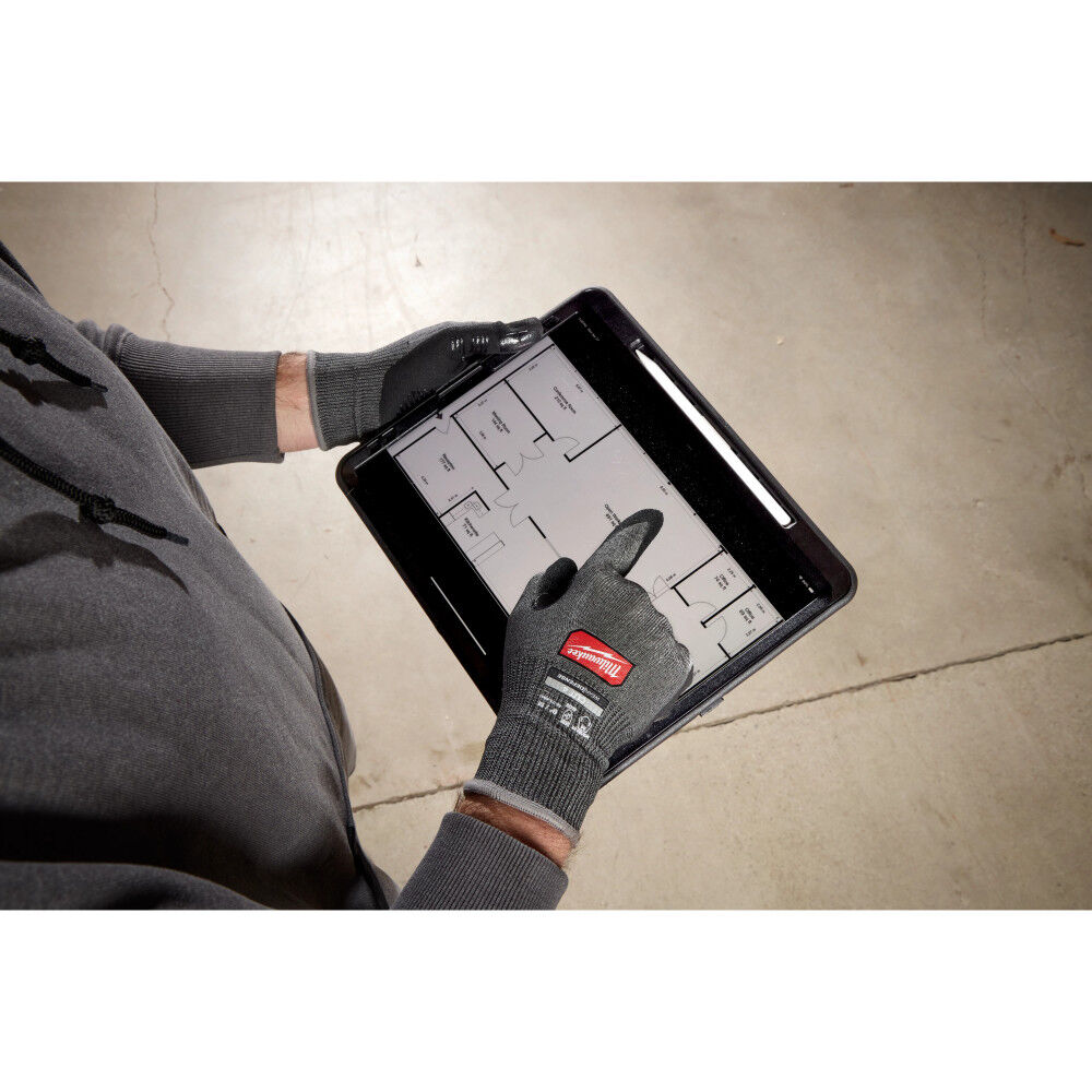 Milwaukee Cut Level 4 High Dexterity Nitrile Dipped Gloves with WEAR-DEFENSE Protection Medium, large image number 6