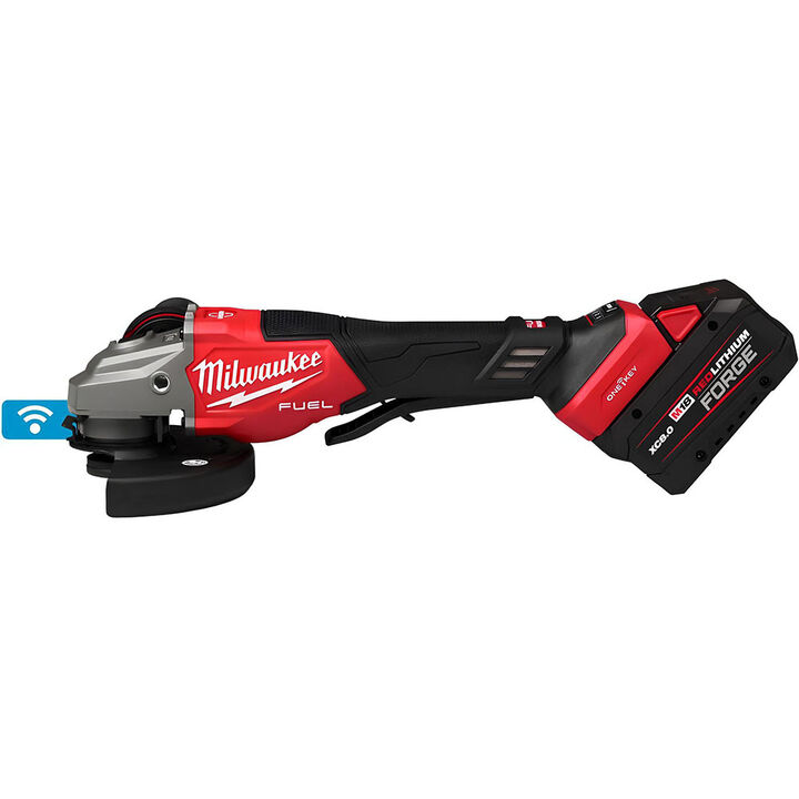 Milwaukee M18 FUEL 4-1/2 Inch-6 Inch Variable Speed Braking Grinder, Paddle Switch with ONE-KEY Kit