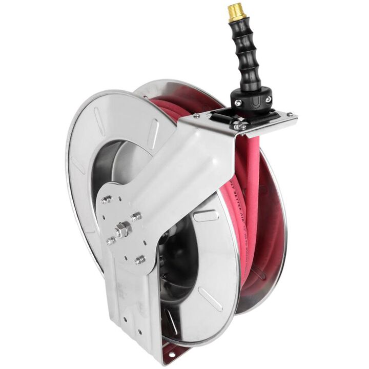 Milton Hose Reel 1/4in ID x 25' EPDM Hose with 1/4in NPT