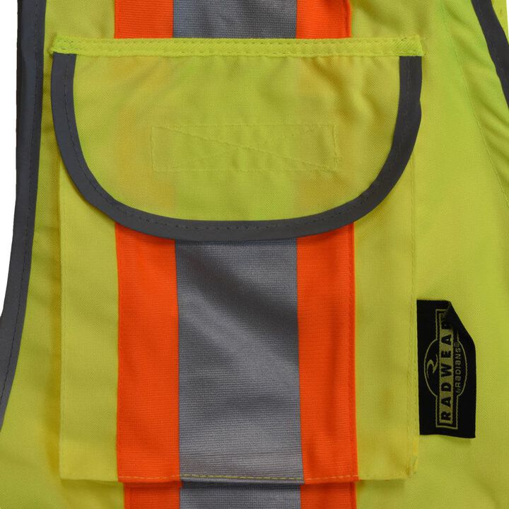 Radians SV55 Class 2 Heavy Woven Two Tone Woven/Mesh Engineer Vest Hi-Vis Medium, large image number 4