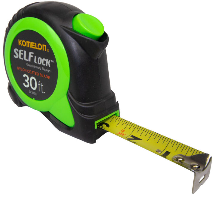 Komelon 30' x 1in Self-Lock Tape Measure