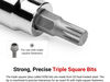 Tekton 3/8 Inch Triple Square Bit Socket Set with Rail, 8-Piece (M4-M12), small image number 2