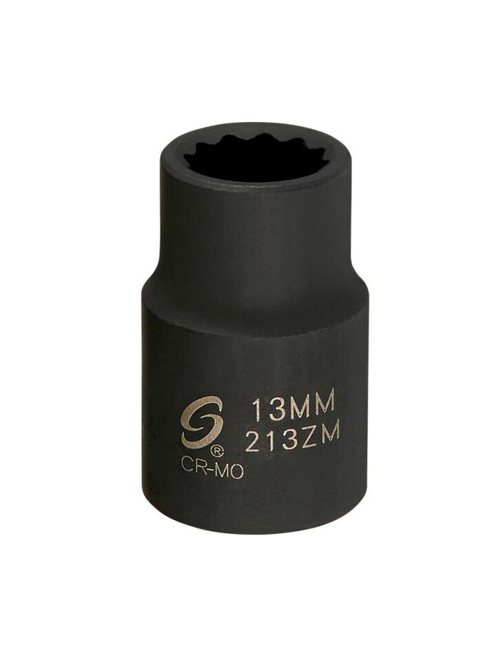 Sunex 1/2 Inch Drive 13mm 12 Point Impact Socket