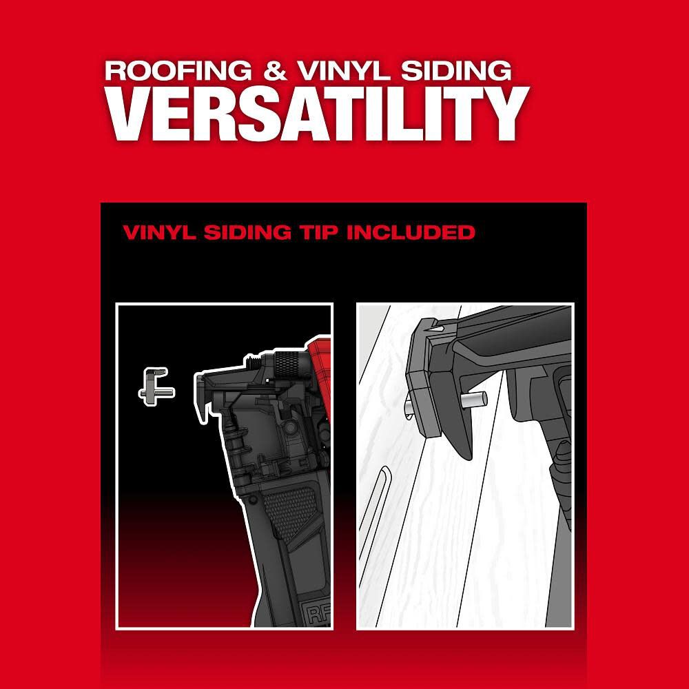 Milwaukee M18 FUEL Coil Roofing Nailer & Replacement Rubber Wear Pads Bundle, large image number 7
