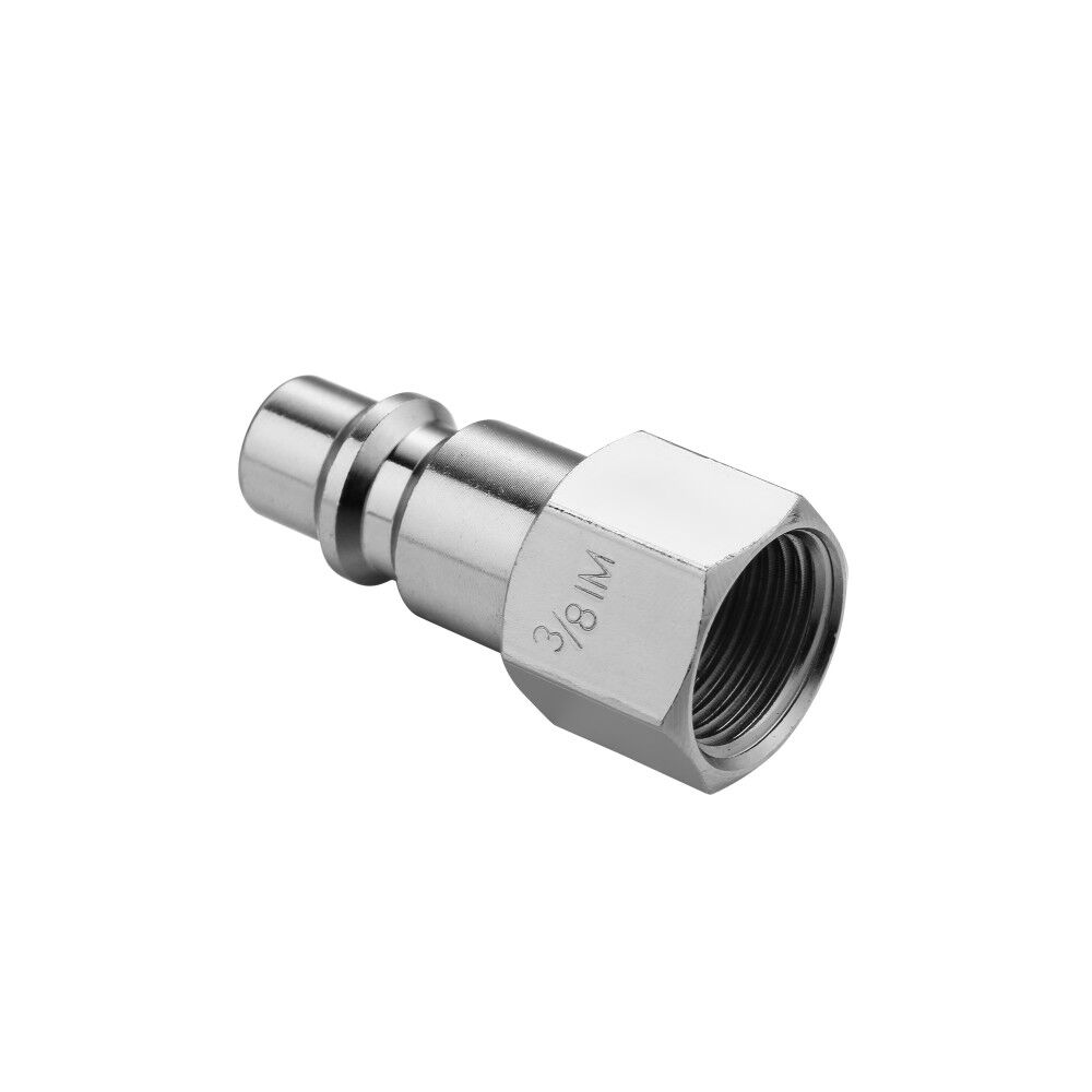 DEWALT 3/8 Inch FNPT Female Industrial Plug, Nickel Plated, 2 Pieces, large image number 2