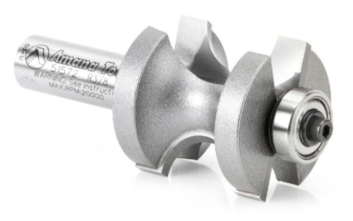 Amana Tool Carbide Tipped Bullnose 3/8 Radius x 1-3/8 Diameter x 1 5/16 x 1/2in Shank