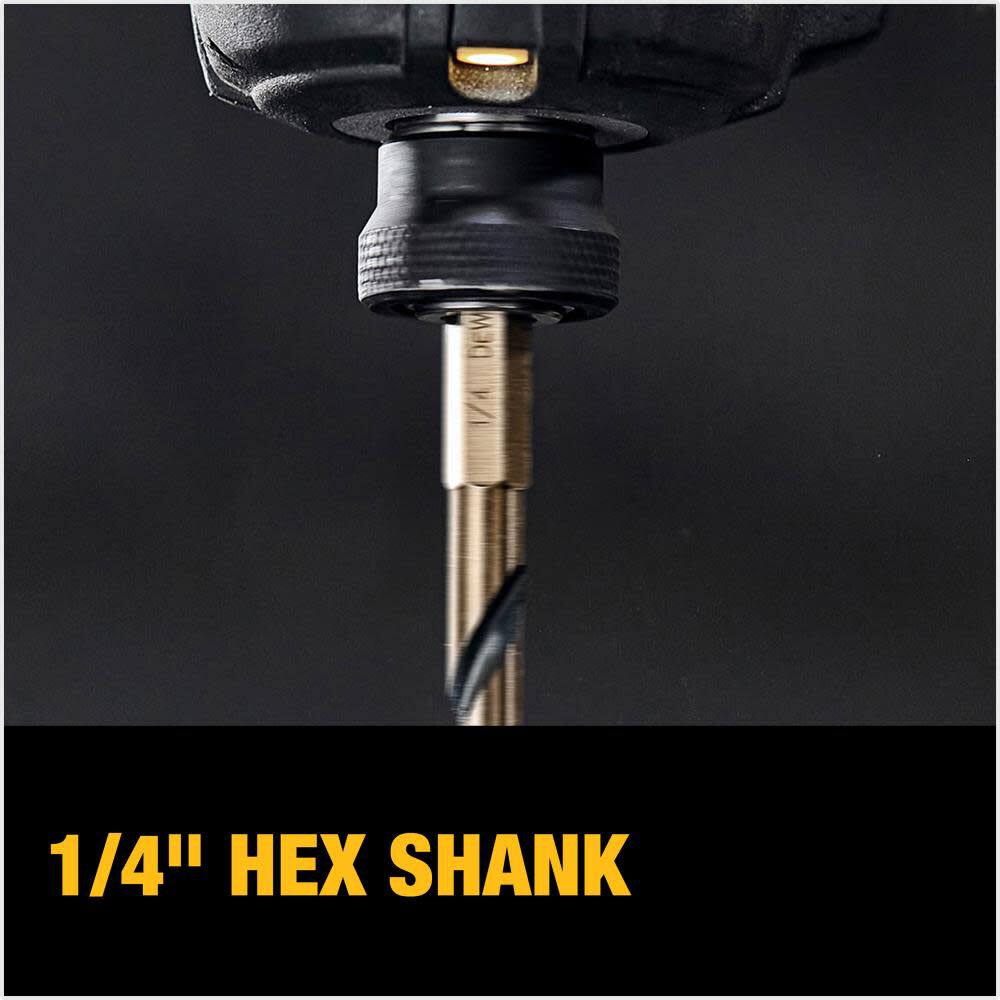 DEWALT 7/64in BLACK & GOLD Impact Ready METAL DRILL BIT, large image number 4