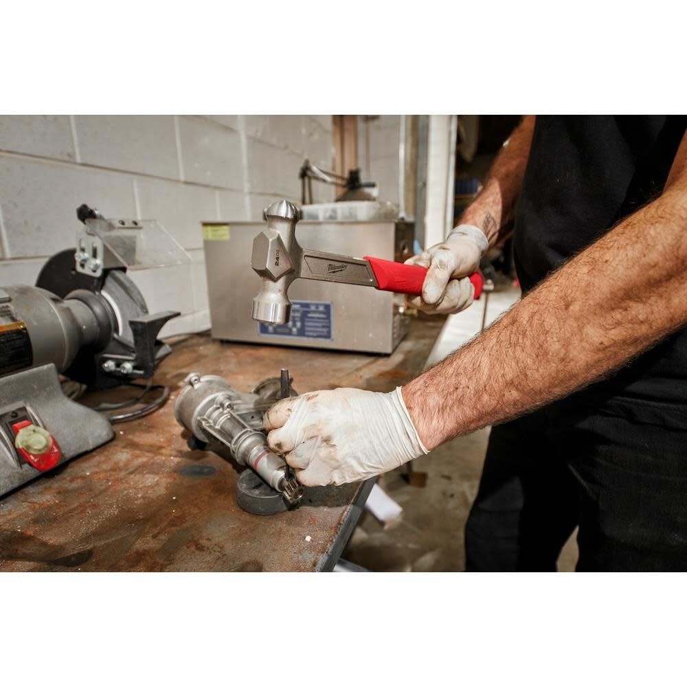 Milwaukee 24oz Steel Ball Peen Hammer, large image number 4