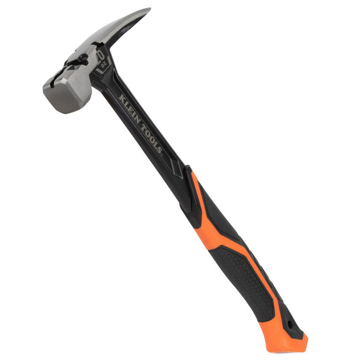 Klein Tools Smooth Face Steel Claw Hammer, 20-Ounce