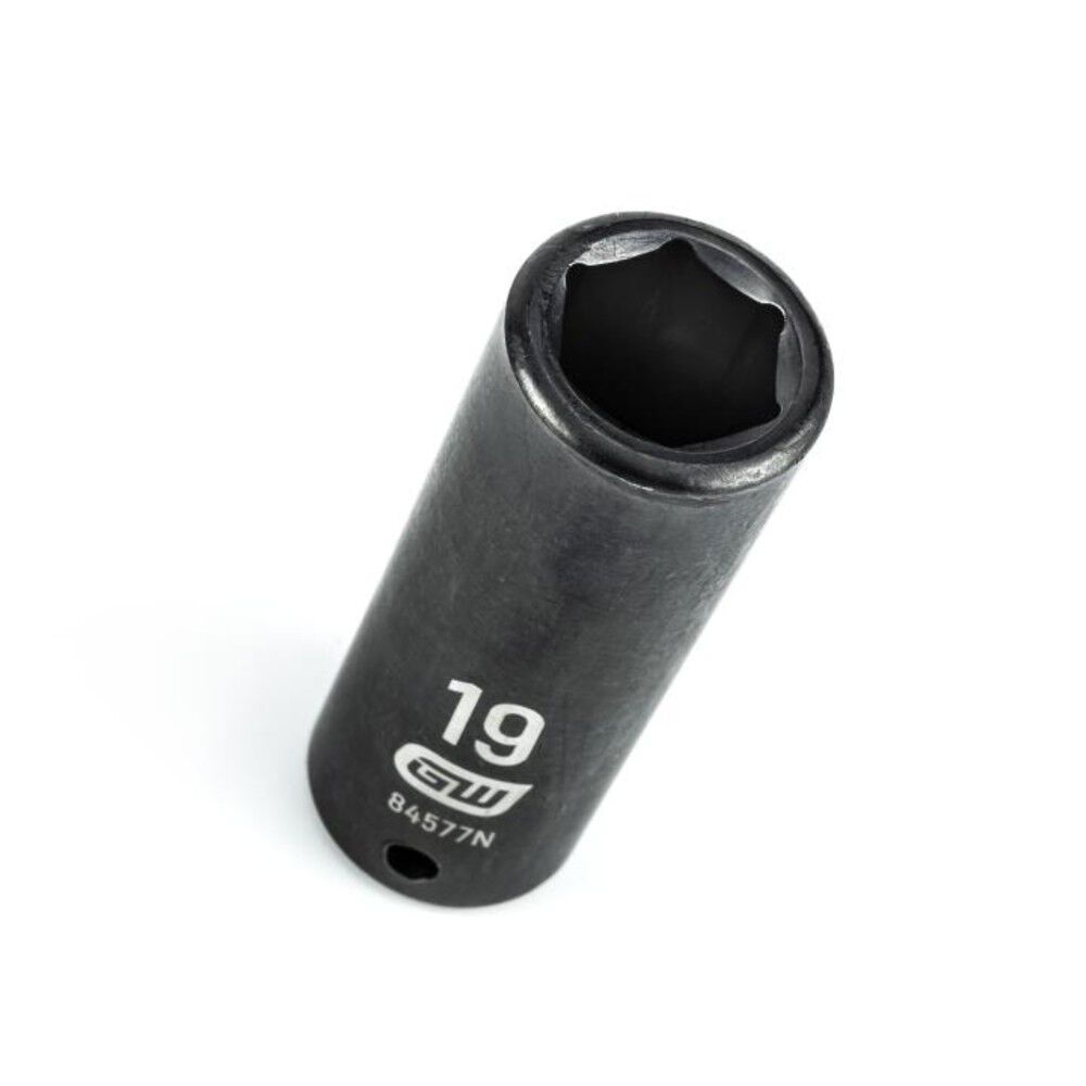 GEARWRENCH 1/2 In. Drive 6 Point Deep Impact Metric Socket 19mm, large image number 1