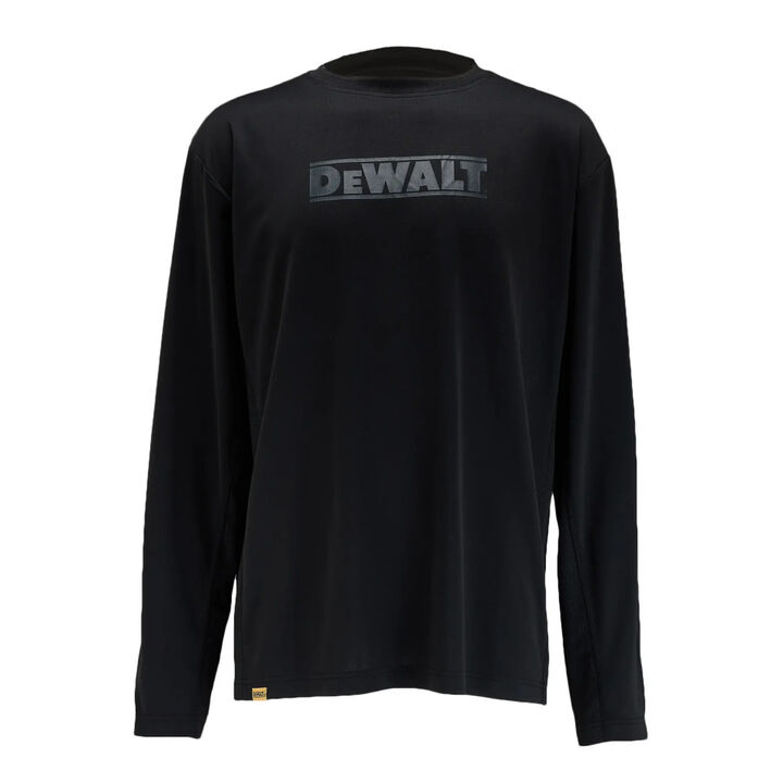 DEWALT Truro Performance Long Sleeve T-Shirt Black Large