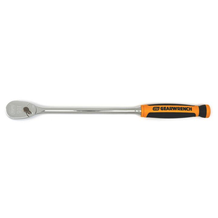GEARWRENCH 3/8in Drive 90 Tooth Long Handle Dual Material Teardrop Ratchet 13in