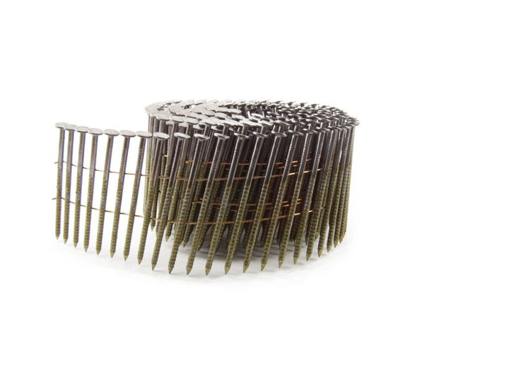 B and C Eagle 3 x .120 Wire Collated Ring Bright Coil Framing Nails 2500pc
