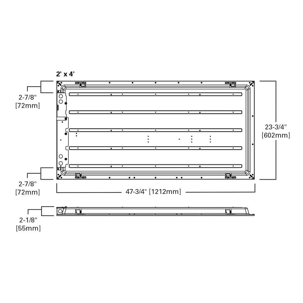 Metalux GPT Series Prismatic LED Panel 39W 2 x 4' 5000 Lumen, large image number 3