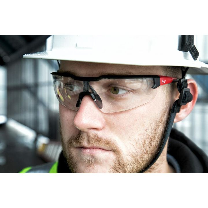 Milwaukee 3PK Safety Glasses - Clear Anti-Scratch Lenses, large image number 2