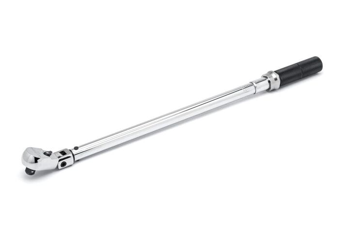 GEARWRENCH 1/2in Drive Flex Head Micrometer Torque Wrench 30-250 ft/Lbs, large image number 1