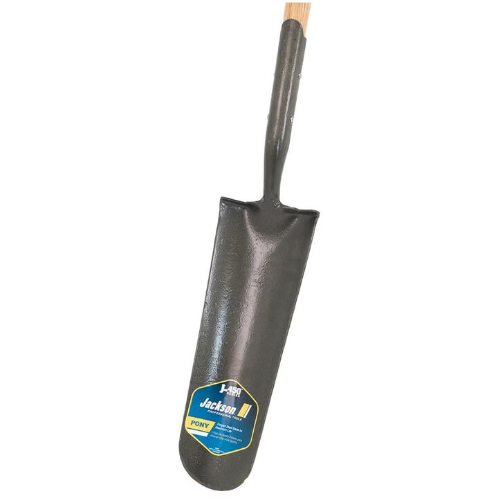 Jackson 5-1/2 x 16 Inch White Ash Forged Steel Drain Spade with Solid Shank, large image number 1