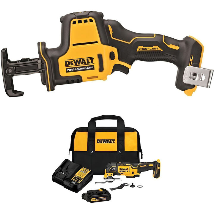 DEWALT 20V MAX Cordless Reciprocating Saw & Multi-Tool Kit Bundle