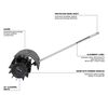 Milwaukee M18 FUEL QUIK LOK Rubber Broom Attachment, small image number 3