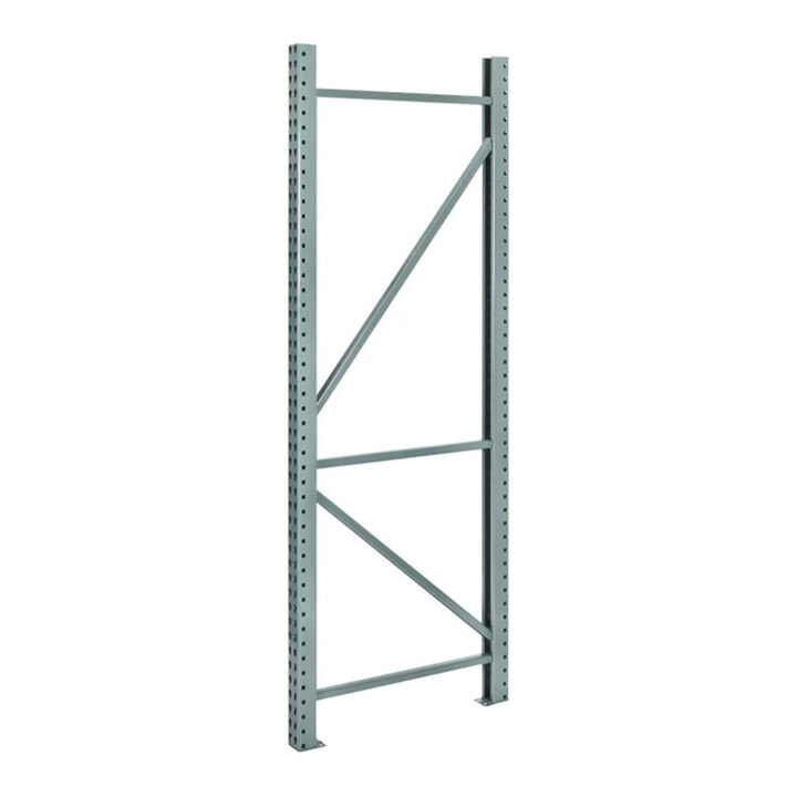 WPRP Wholesale 16 Ft x 42 Inch 25100 Lbs Teardrop Pallet Rack End Frame Green