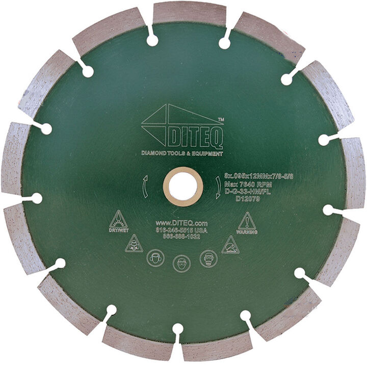 Diteq Green Concrete Blade, 10in x .095in