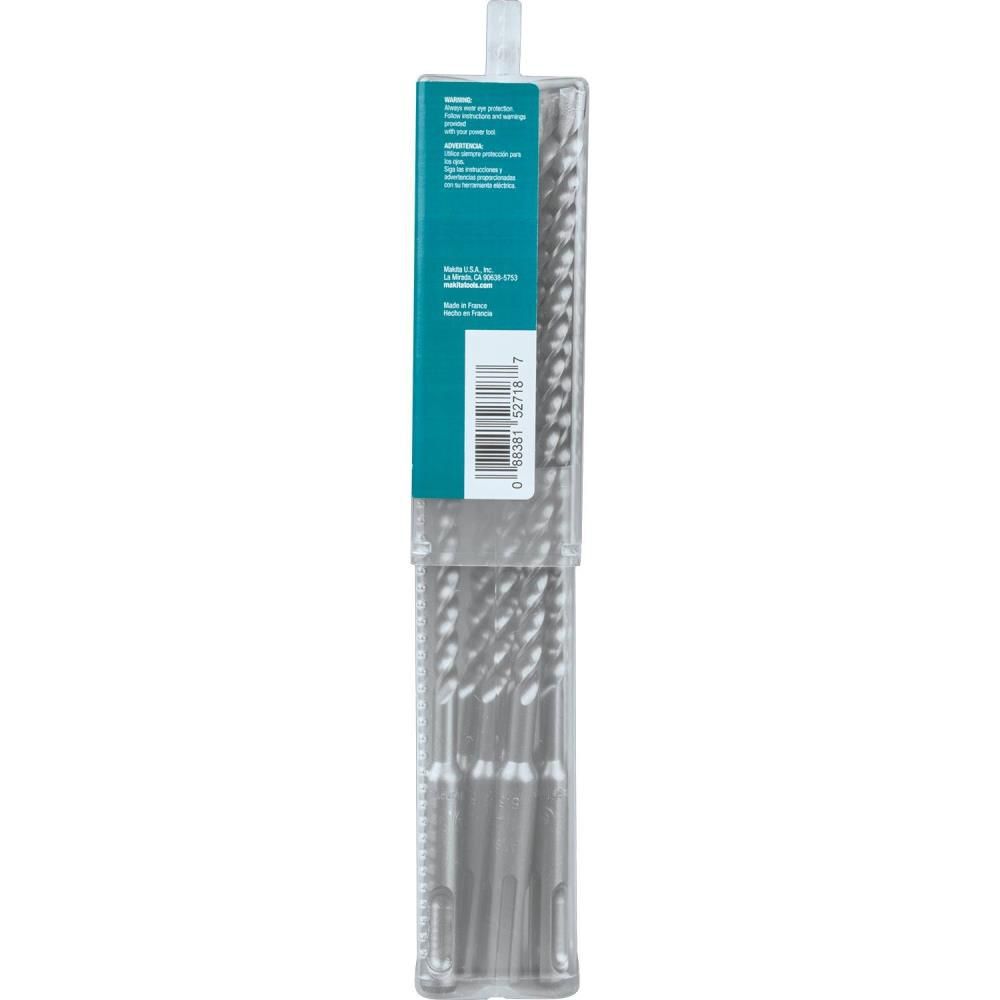 Makita 1/4in x 8in SDS-Plus Bit, 3-Cutter, 10pk, large image number 12