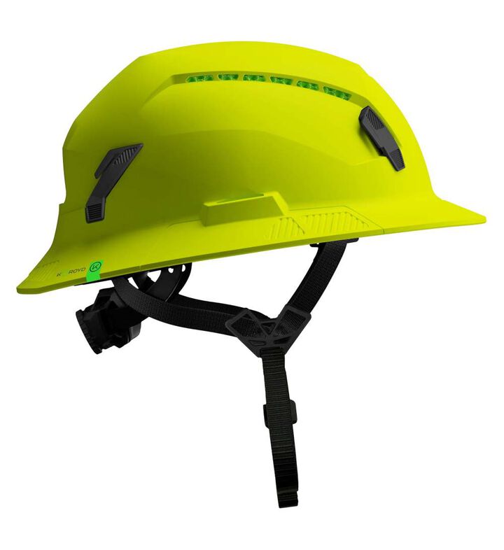 Studson Full Brim Vented Safety Helmet Type 2 Class C Hi-Vis Yellow North America Dual-Certification, large image number 4