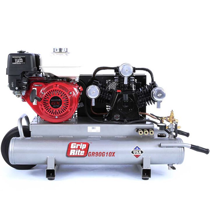 Grip Rite GEN2 Wheelbarrow Compressor Gas 5.5HP 10 Gallon