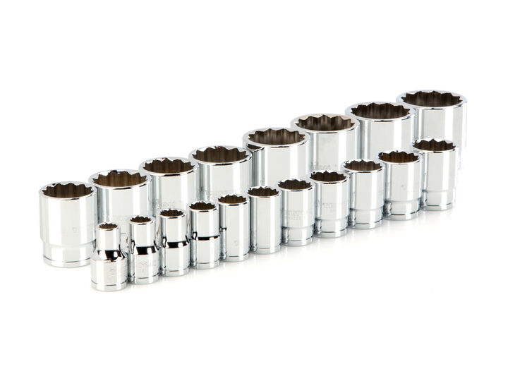 Tekton 1/2 Inch Drive 12-Point Socket Set, 19 Pieces (3/8 - 1-1/2 Inch), large image number 1