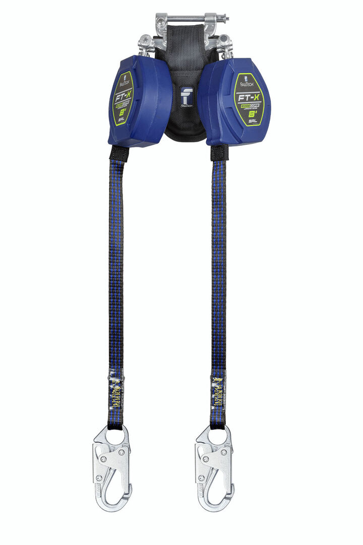 Falltech 8 Ft. FT-X Twin-Leg Self-Retracting Lifeline with Steel Snap Hooks, large image number 0