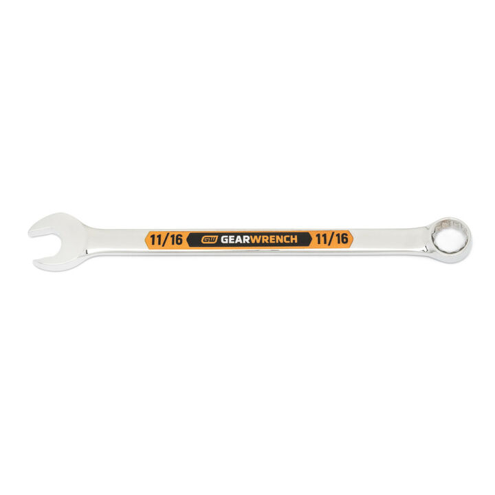 GEARWRENCH 11/16 Inch 12 Point Hi-Viz Long Pattern Combination Wrench