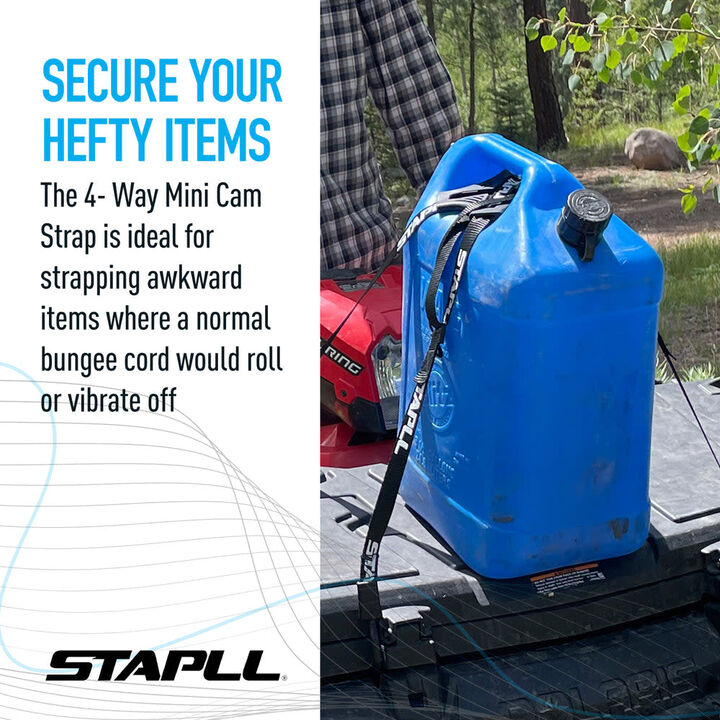 Tack Strap Stapll 30 Inch Bungee Style 4-Way Tack Strap, 2 Pieces, Red, large image number 9