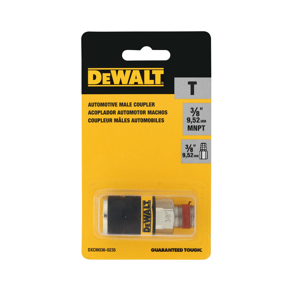 DEWALT 3/8 Inch NPT Male Automotive Coupler, large image number 4