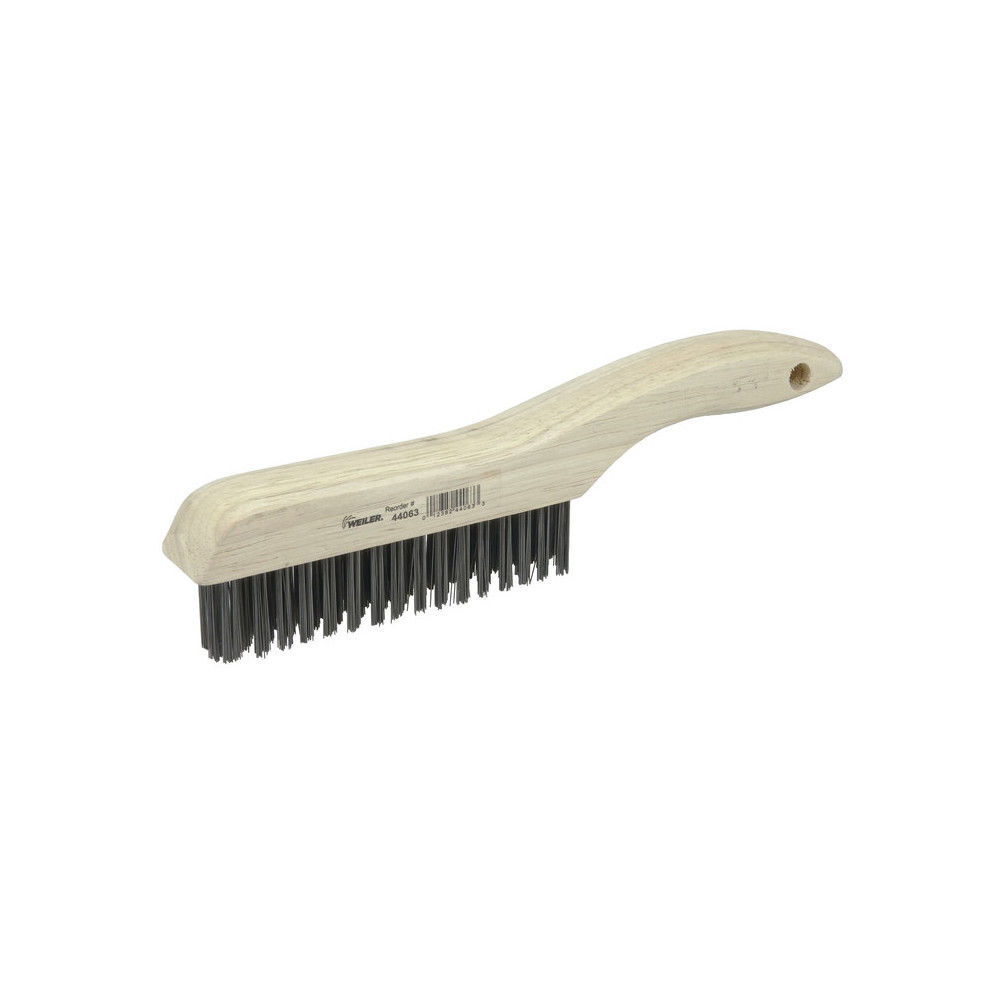 Weiler 1-3/16 In. Length Bristle Handle-Style Steel Wire Scratch Brush, large image number 1