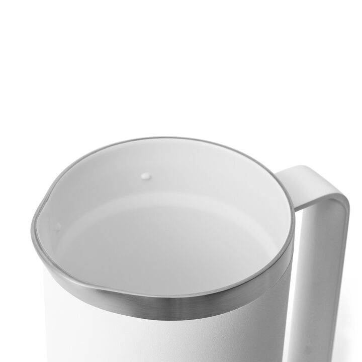 YETI 34 Oz Rambler French Press with Twist-to-Lock Lid White, large image number 6