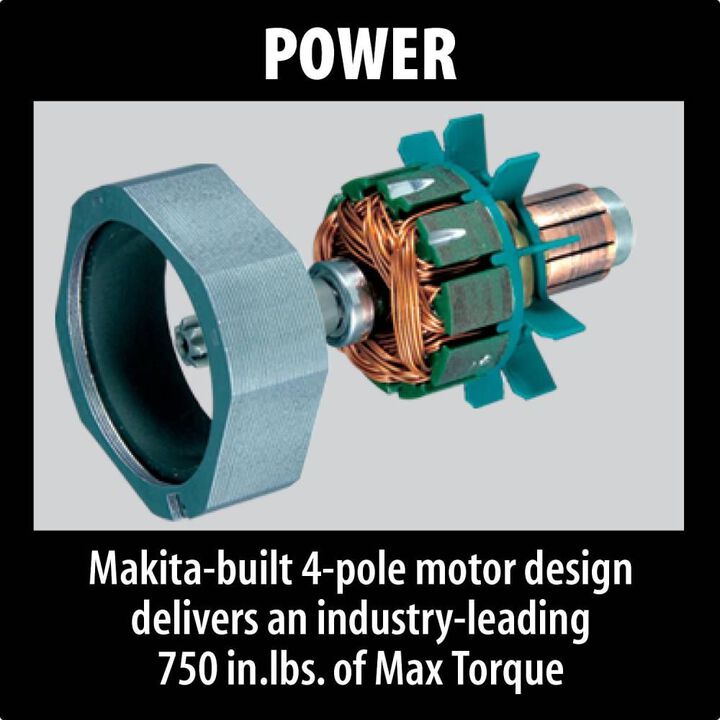Makita 18V LXT Lithium-Ion Cordless 1/2 in. Hammer Driver Drill (Bare Tool), large image number 4