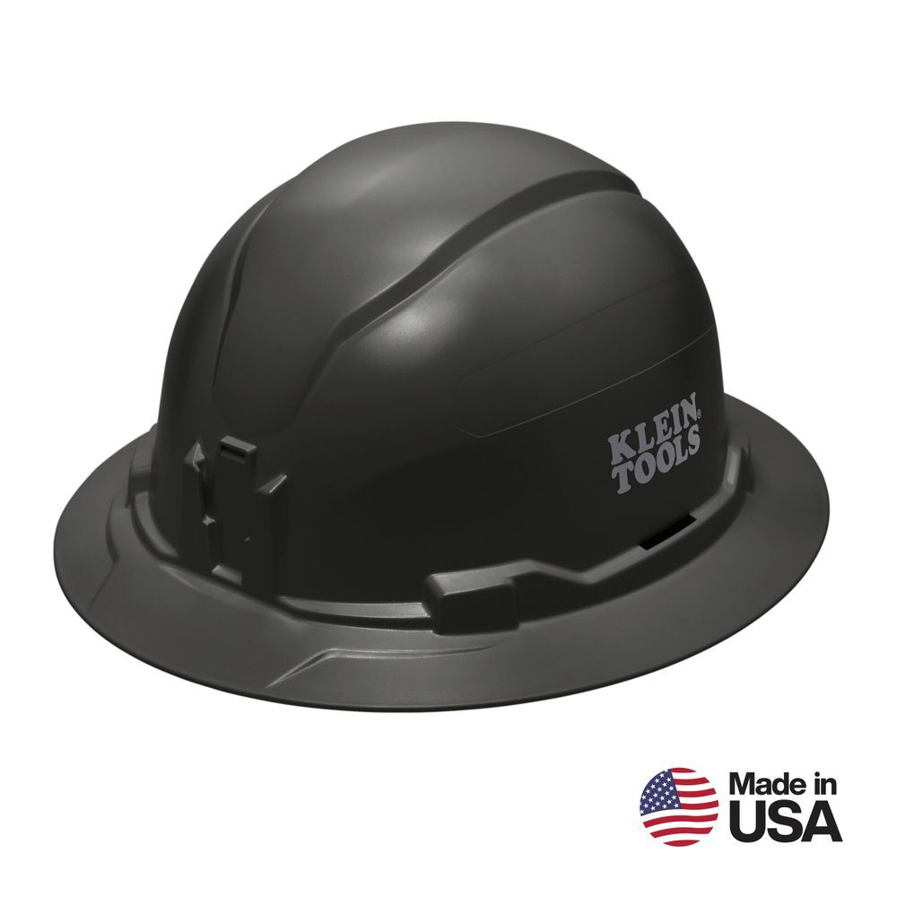 Klein Tools Full Brim Style Non-Vented Hard Hat Black, large image number 2