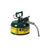 Justrite 1 Gal Steel Safety Green Oil Can Type II, small image number 2