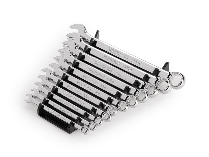 Tekton Combination Wrench Set with Rack, 11-Piece (1/4-3/4 Inch), large image number 1