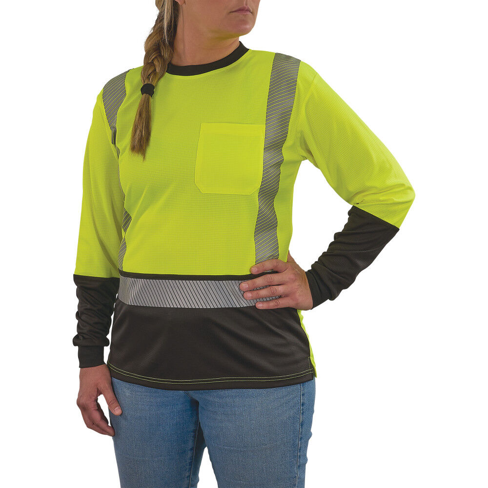 Ergodyne GloWear 8278BK Womens Performance Class 2 Long Sleeve Shirt, large image number 1
