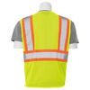 Delta Plus S383P Class 2 Mesh Hi Vis Lime Safety Vest with 6 Pockets, Small, small image number 2